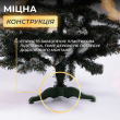 Ялинка штучна сосна 130 см зелена з білими кінчиками - фото №4