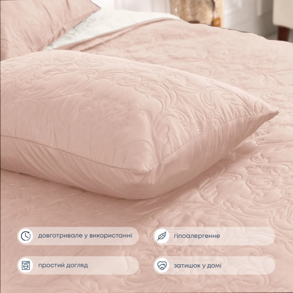 Покривало ТЕП "VINTAGE" Пудровий/Аравійська ніч, 180x240 - фото №3