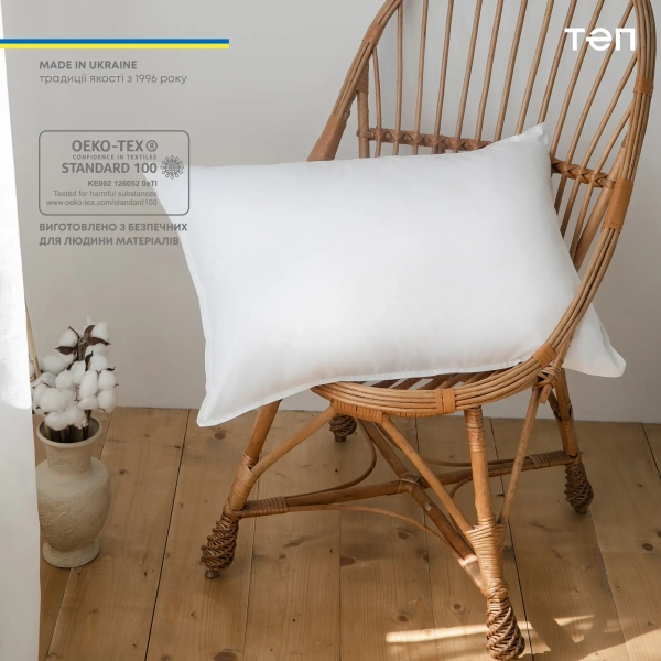 Подушка FRIENDLY "ТЕП" ЛЕБЕДИНИЙ ПУХ тік, 70x70 - фото №3