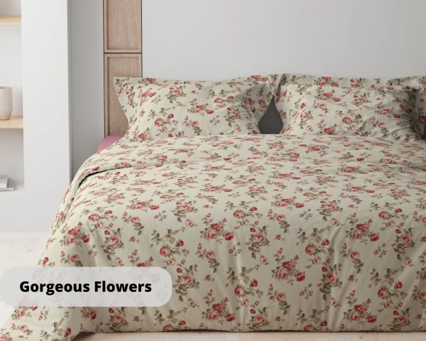 Комплект постільної білизни "ТЕП" GORGEOUS FLOWERS, полуторна - фото №2
