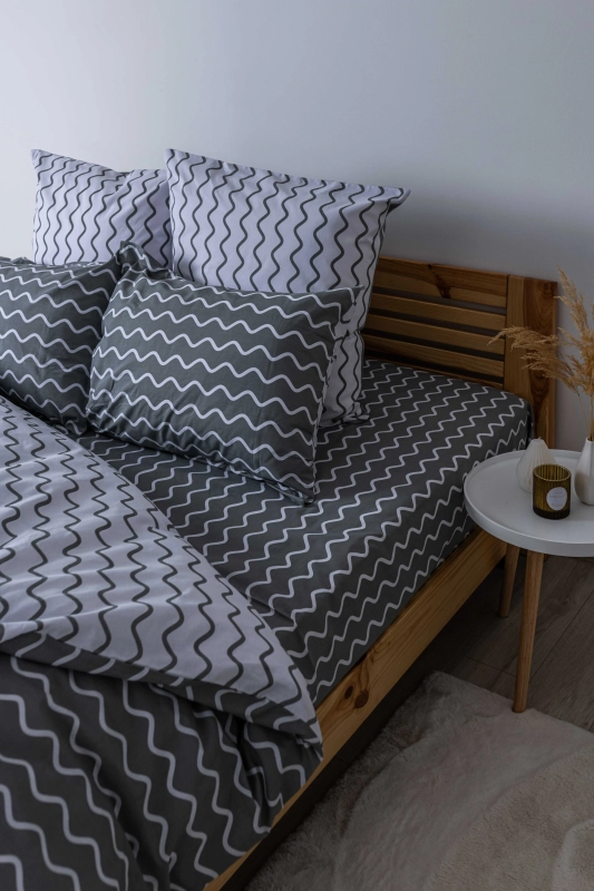 Комплект постільної білизни ТЕП "Happy Sleep" Pearl Dream - GREY, полуторна - фото №3