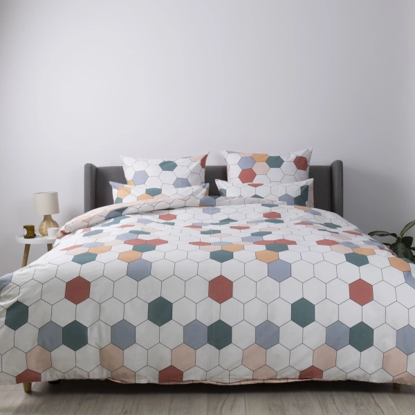 Постільна білизна ТЕП "Happy Sleep" Барвисті соти, 50x70, двоспальна - фото №2