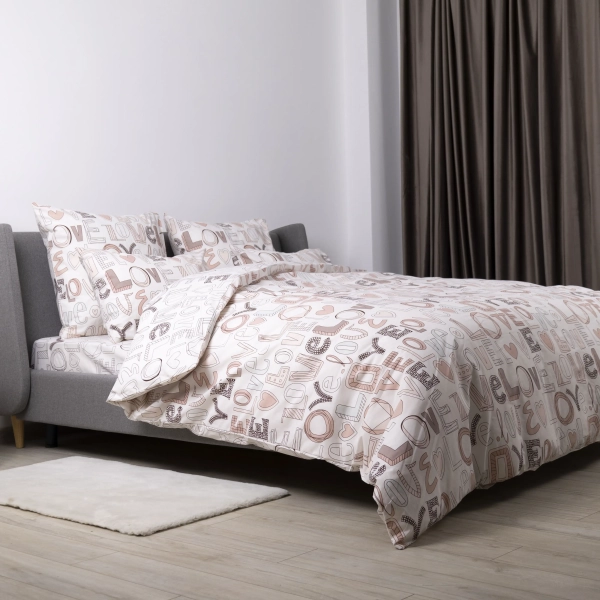 Постільна білизна "ТЕП" Нотатки кохання, 70x70, євро - фото №4