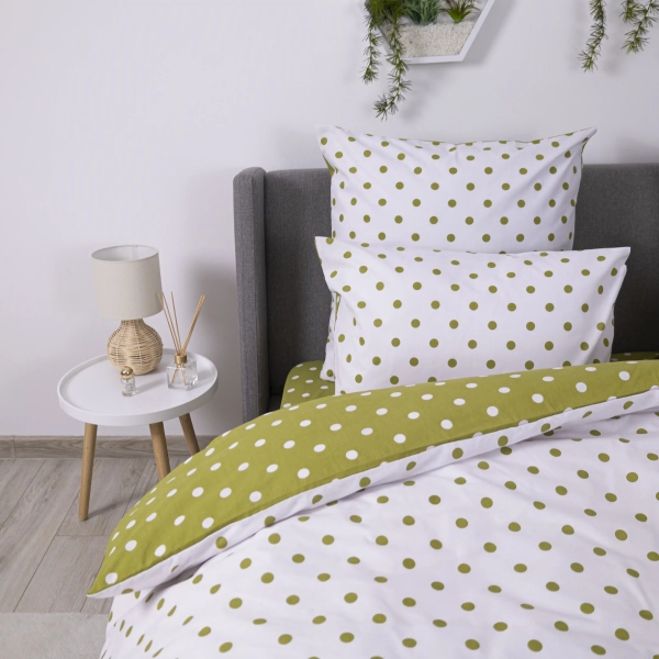 Постільна білизна ТЕП "Happy Sleep" Olive Dots, 50x70, євро - фото №5