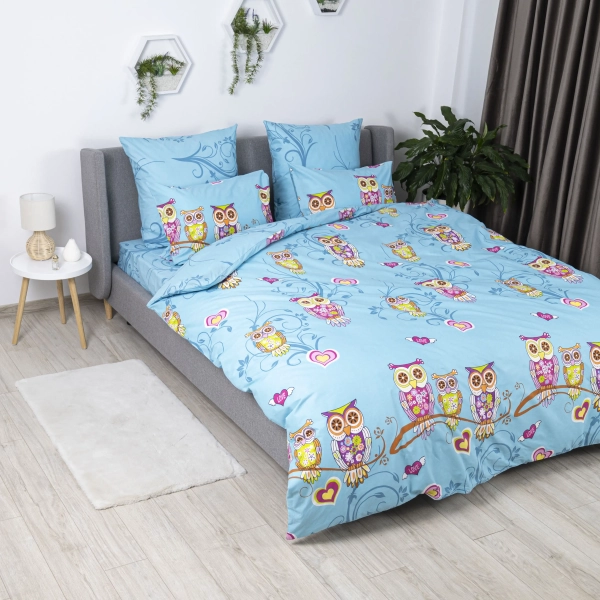 Постільна білизна "ТЕП" Сова, 70x70, євро - фото №3