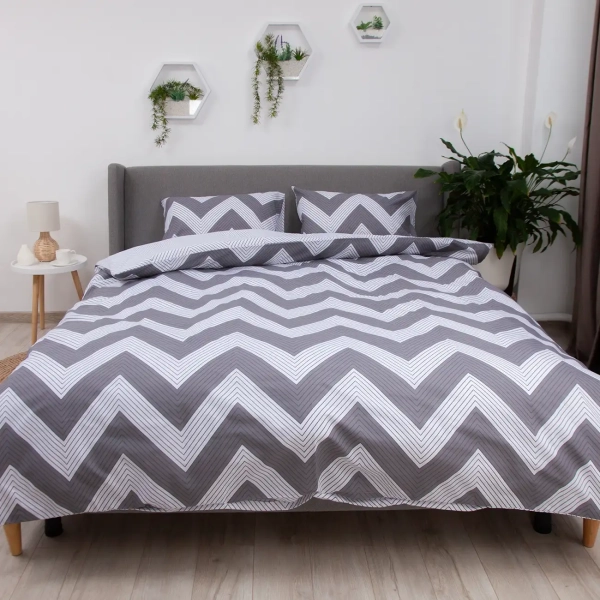 Комплект постільної білизни ТЕП "Happy Sleep" Gray Peak, 50x70, двоспальна - фото №2