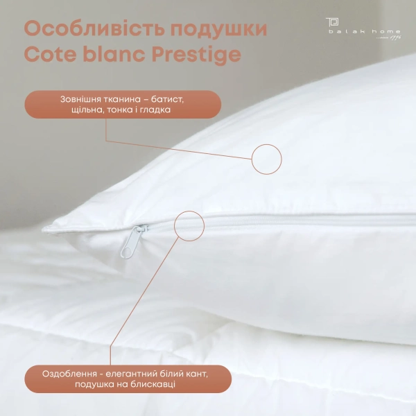 Подушка COTE BLANC "PRESTIGE", 40x60 - фото №3
