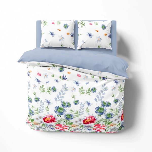 Постільна білизна ТЕП "Soft dreams" Акварельна розкіш, 70x70, євро - фото №7