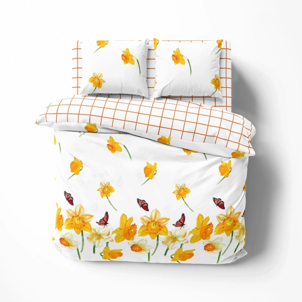 Постільна білизна ТЕП "Soft dreams" Нарцис, 70x70, двоспальна - фото №6