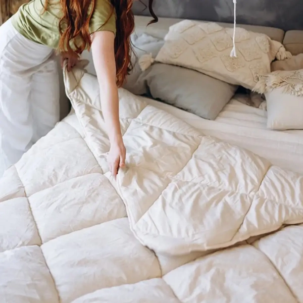 Ковдра "WASHED COTTON" Білий, 140x200 - фото №2