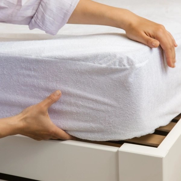 Простирадло чохол водонепроникний "WATERPROOF" Бамбук, 180x200x30 - фото №2