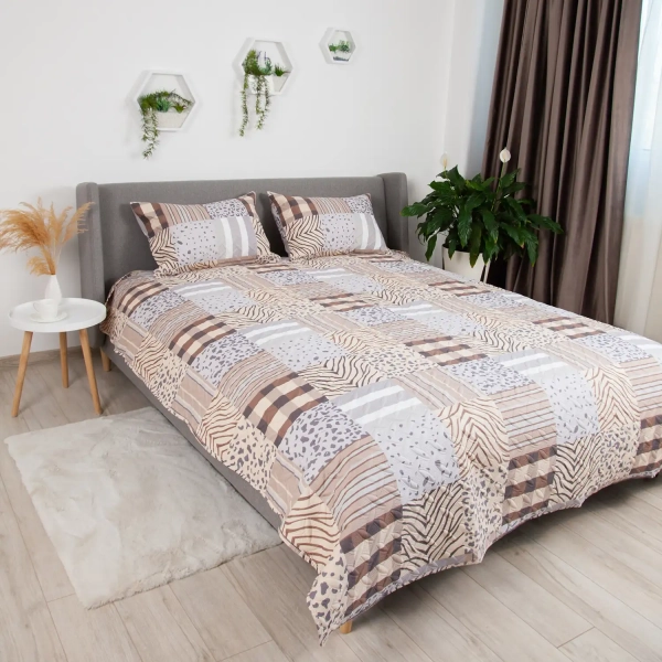 Покривало ТЕП "PROVENCE" наволочка 50*70 см Сафарі, 220x240 - фото №3