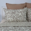 Покривало ТЕП "ELEGANT COTTON" Beige and White, 220x240 - фото №4