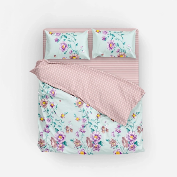 Постільна білизна ТЕП "Everyday collection" Pink Peony, 70х70, двоспальна - фото №8