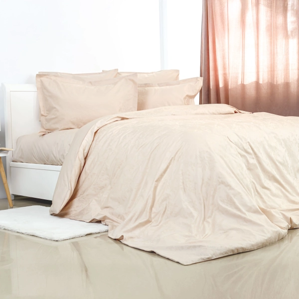 Комплект постільної білизни ТЕП "Grace Jacquard" Beige, євро - фото №5