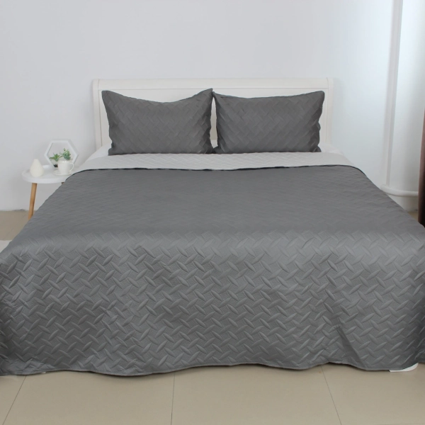 Покривало ТЕП "VINTAGE" наволочка 50*70 см Сіре/Вінтаж, 220x240 - фото №7