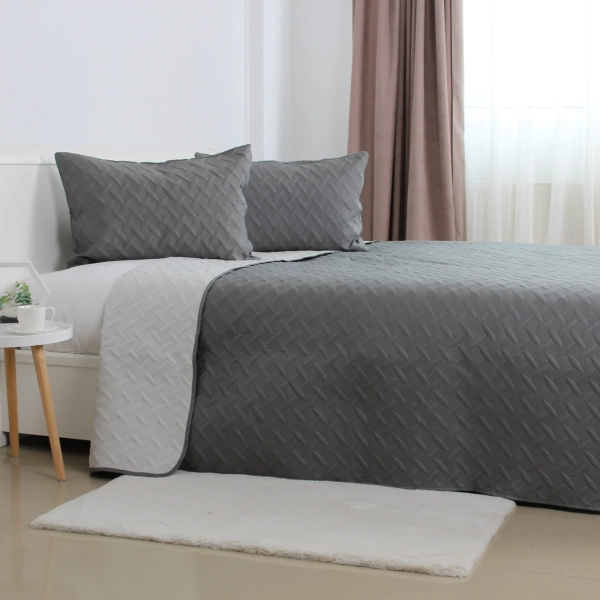 Покривало ТЕП "VINTAGE" 1 наволочка 50*70 см Сіре/Вінтаж, 150x210 - фото №2