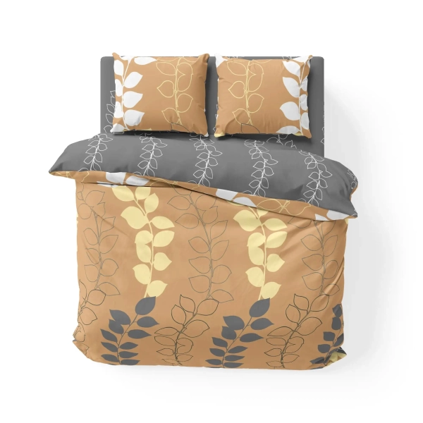 Комплект постільної білизни ТЕП "Soft dreams" Grey Leaf, сімейна - фото №3
