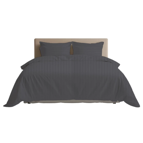 Постільна білизна ТЕП "СТРАЙП САТИН" Graphite, євро - фото №8