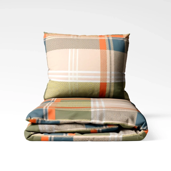 Комплект постільної білизни "ТЕП" Beige Plaid, двоспальна - фото №2