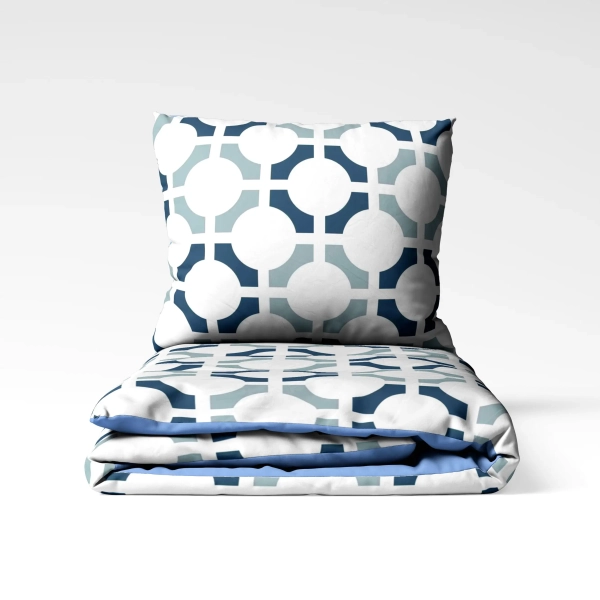 Комплект постільної білизни ТЕП "Happy Sleep" Ocean Grid, сімейна - фото №7