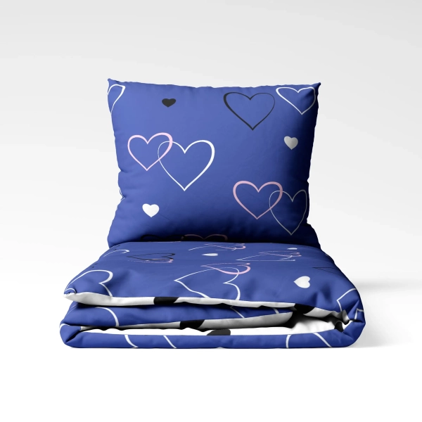 Постільна білизна ТЕП "Happy Sleep" Navy Blue Love, 50x70, євро - фото №7