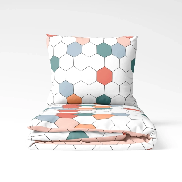 Постільна білизна ТЕП "Happy Sleep" Барвисті соти, 50x70, полуторна - фото №8