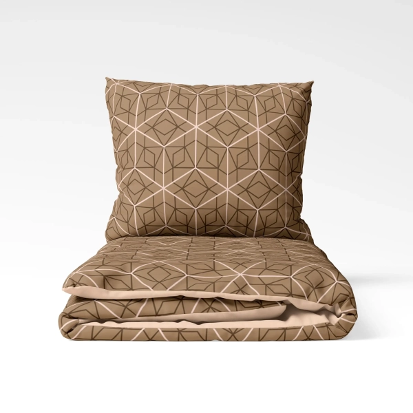 Комплект постільної білизни ТЕП "Happy Sleep" Bronze Grid, сімейна - фото №2