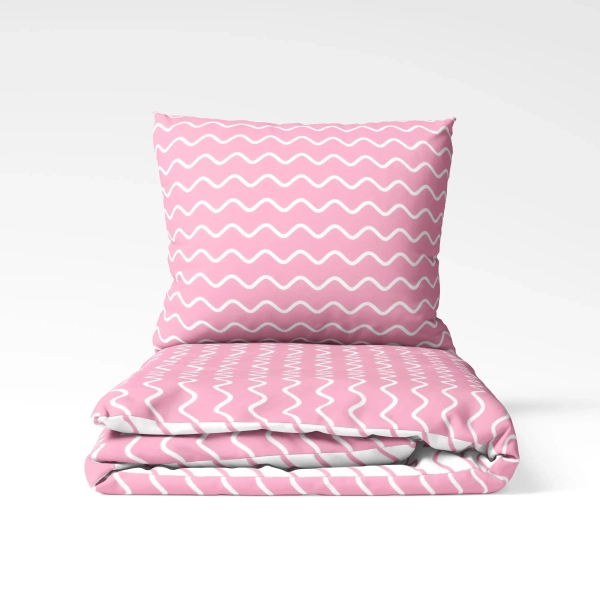 Комплект постільної білизни "ТЕП" Pink Wave, полуторна - фото №2