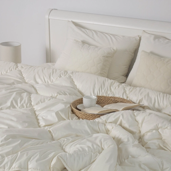 Ковдра Cloud Touch Wool молочна, 200x210 - фото №3