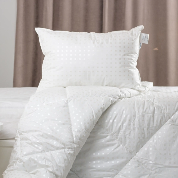 Подушка FRIENDLY "ТЕП" ЛЕБЕДИНИЙ ПУХ металізований друк, 70x70 - фото №7