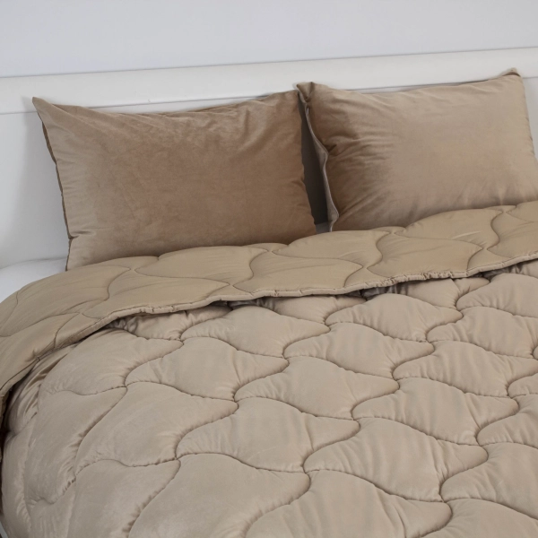 Ковдра ТЕП "VELOUR" Золотий беж, 200x210 - фото №4