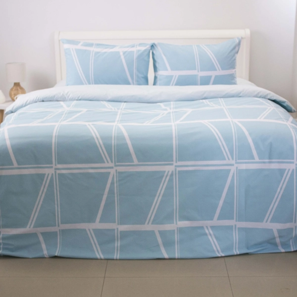 Комплект постільної білизни ТЕП "Happy Sleep" Aqua Grid, євро - фото №3