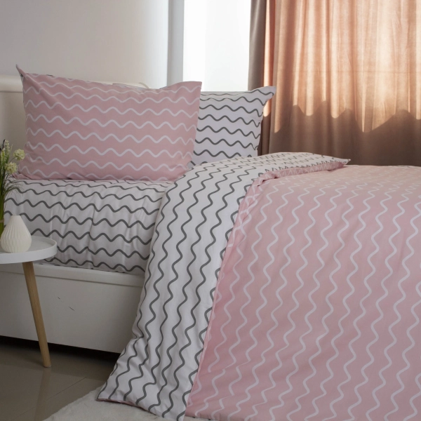 Комплект постільної білизни ТЕП "Happy Sleep" Pink Wave, двоспальна - фото №4