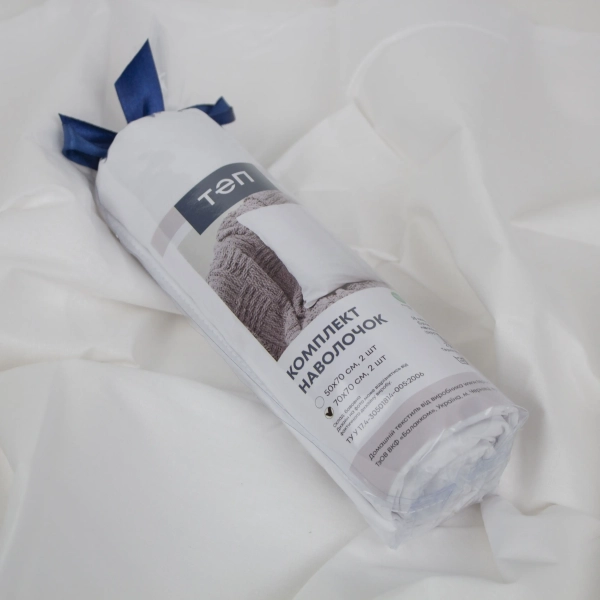 Комплект наволочок "ТЕП" скрутка Optical White, 70x70 - фото №5