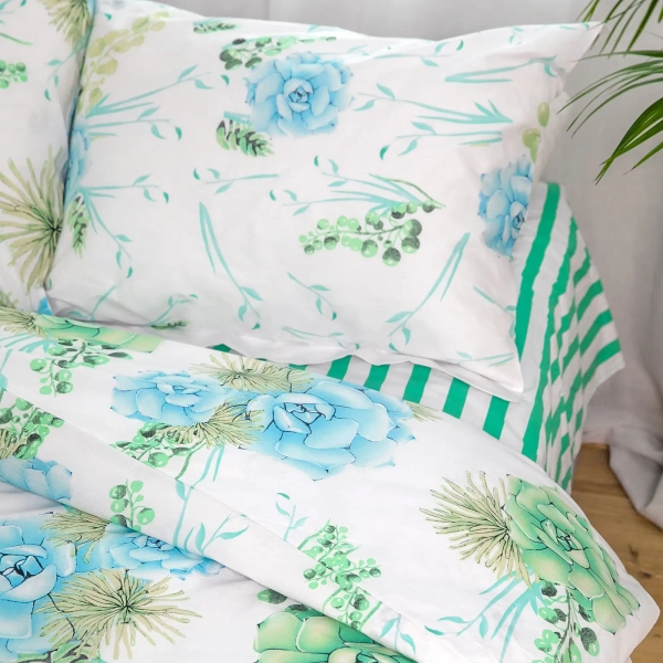 Постільна білизна "RANFORCE" Романс, євро - фото №13