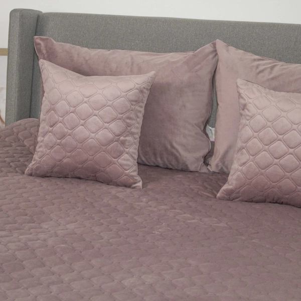 Покривало ТЕП "VELOUR" Elderberry/Ромб круглий, 150x210 - фото №11