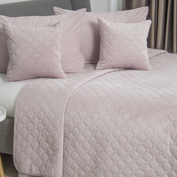 Покривало ТЕП "VELOUR" Lavender/Ромб круглий, 150x210 - фото №11