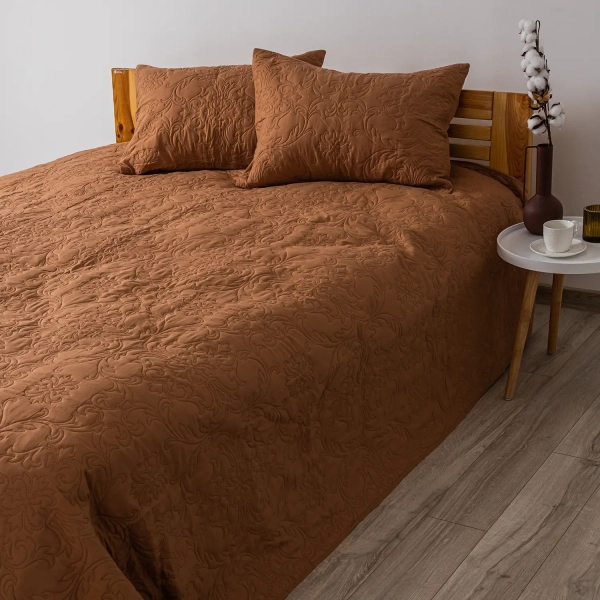 Покривало ТЕП "VINTAGE" 1 наволочка 50*70 см Кофейне/Аравійська ніч, 180x240 - фото №6