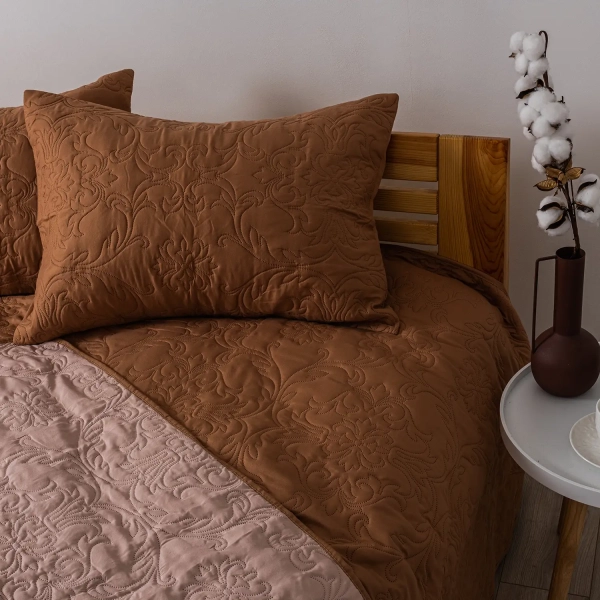 Покривало ТЕП "VINTAGE" 1 наволочка 50*70 см Кофейне/Аравійська ніч, 180x240 - фото №7