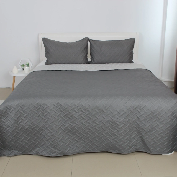 Покривало ТЕП "VINTAGE" 1 наволочка 50*70 см Сіре/Вінтаж, 180x240 - фото №8