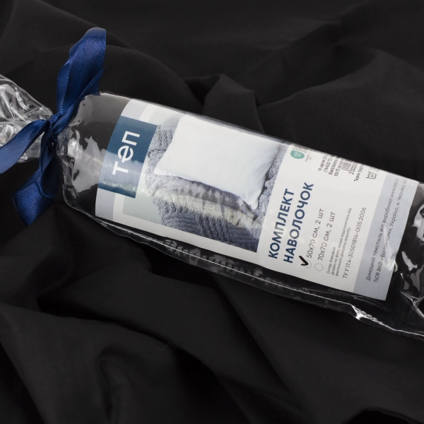 Комплект наволочок "ТЕП" скрутка Phantom Black, 50x70 - фото №6