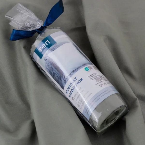 Комплект наволочок "ТЕП" скрутка Green-Gray, 50x70 - фото №6