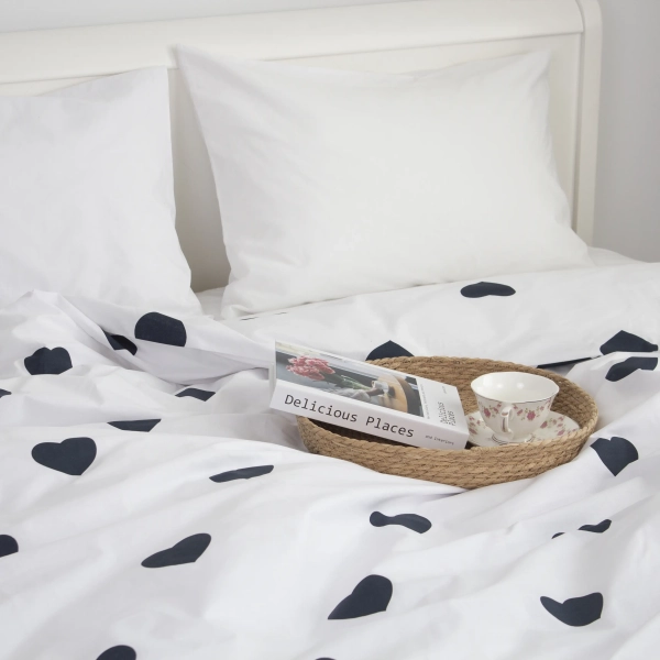 Підковдра ТЕП Navy Blue Love Reverse (еко), 200х215 - фото №3