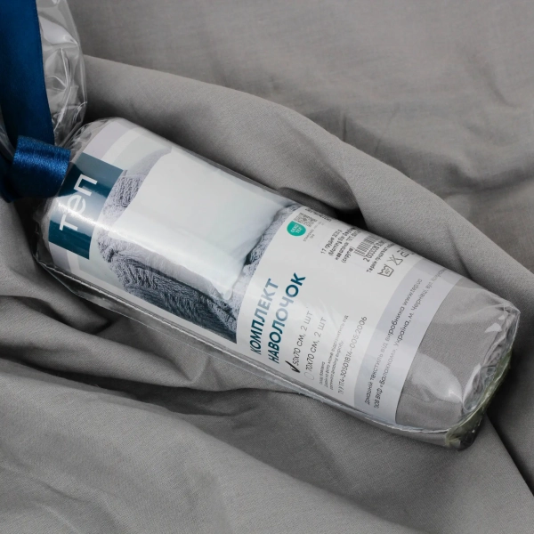 Комплект наволочок ТЕП Morning Star Grey, 70x70 - фото №5