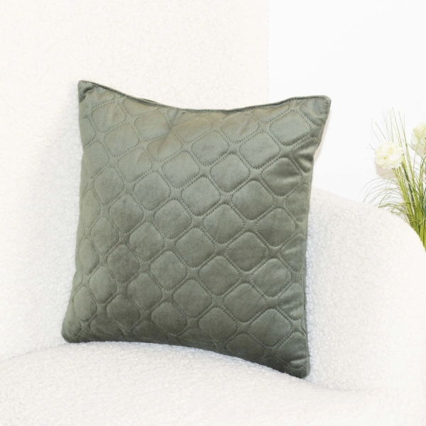 Подушка декоративна "VELURE" Dark Green, 50x70 - фото №2