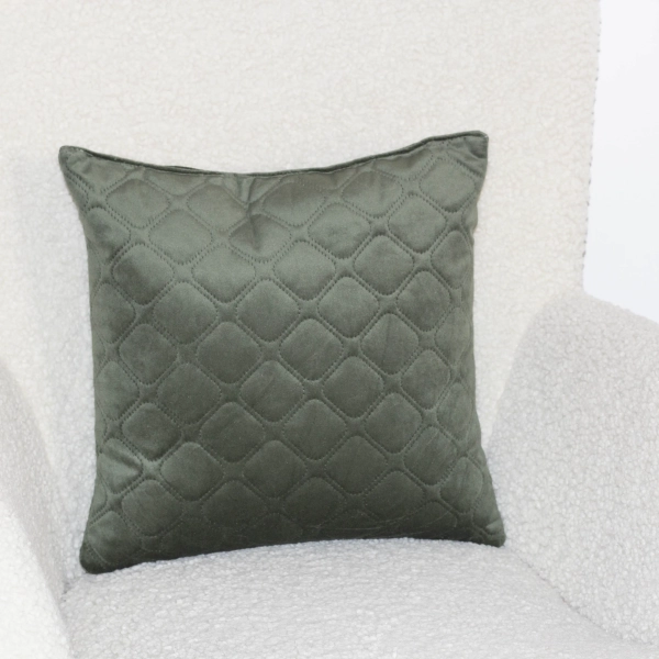 Подушка декоративна "VELURE" Dark Green, 40x40 - фото №3