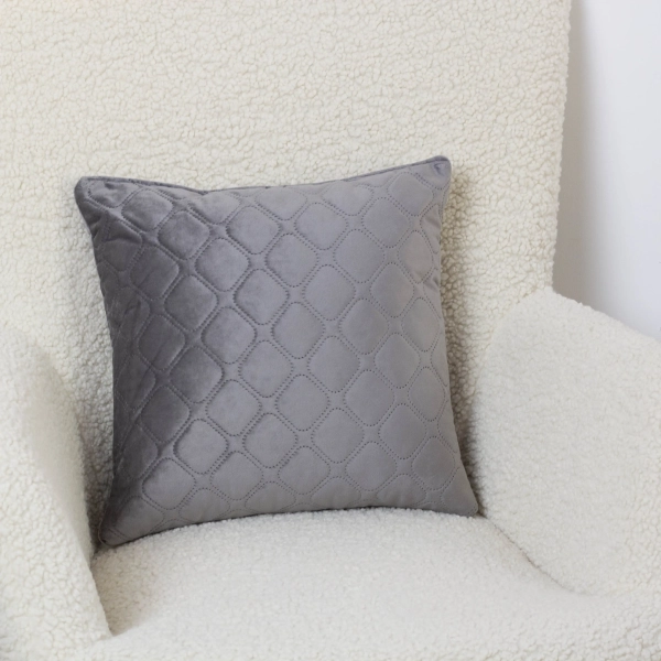 Подушка декоративна "VELURE" Dark Grey, 40x40 - фото №2