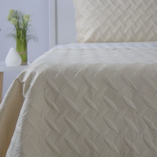 Покривало ТЕП "VELOUR" Молочне, 150x210 - фото №5