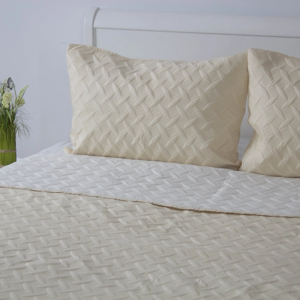 Покривало ТЕП "VELOUR" Молочне, 150x210 - фото №6